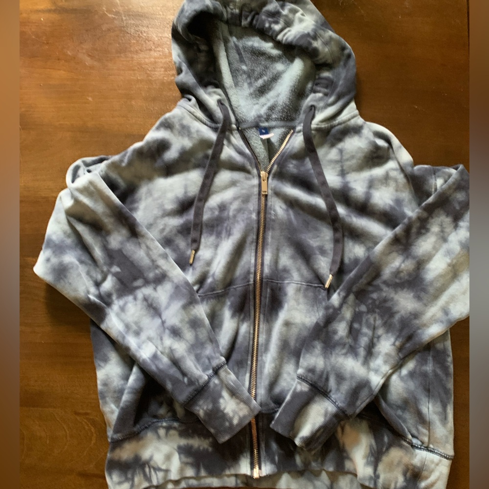 Old navy xs blue tye dye zip up jacket